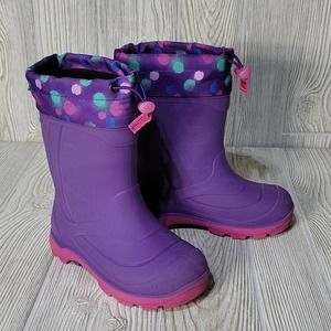 Kamik Snobuster Insulated Kids Rain Boots Size 12